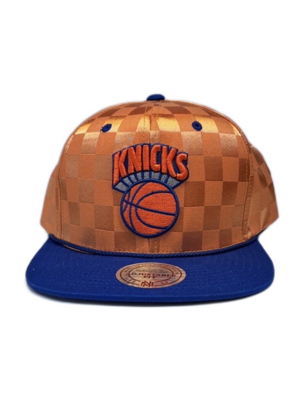 Mitchell & Ness Knicks Checkerboard Snapback - Picture 2 of 5